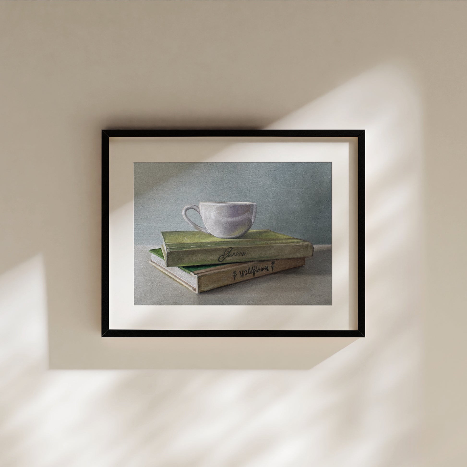The excitement of Spring just right around the corner inspired this piece… Since it’s yet still too cold to begin enjoying the weather outside we can at least still plan for warmer days ahead with a book about gardening and a good cup of coffee.
