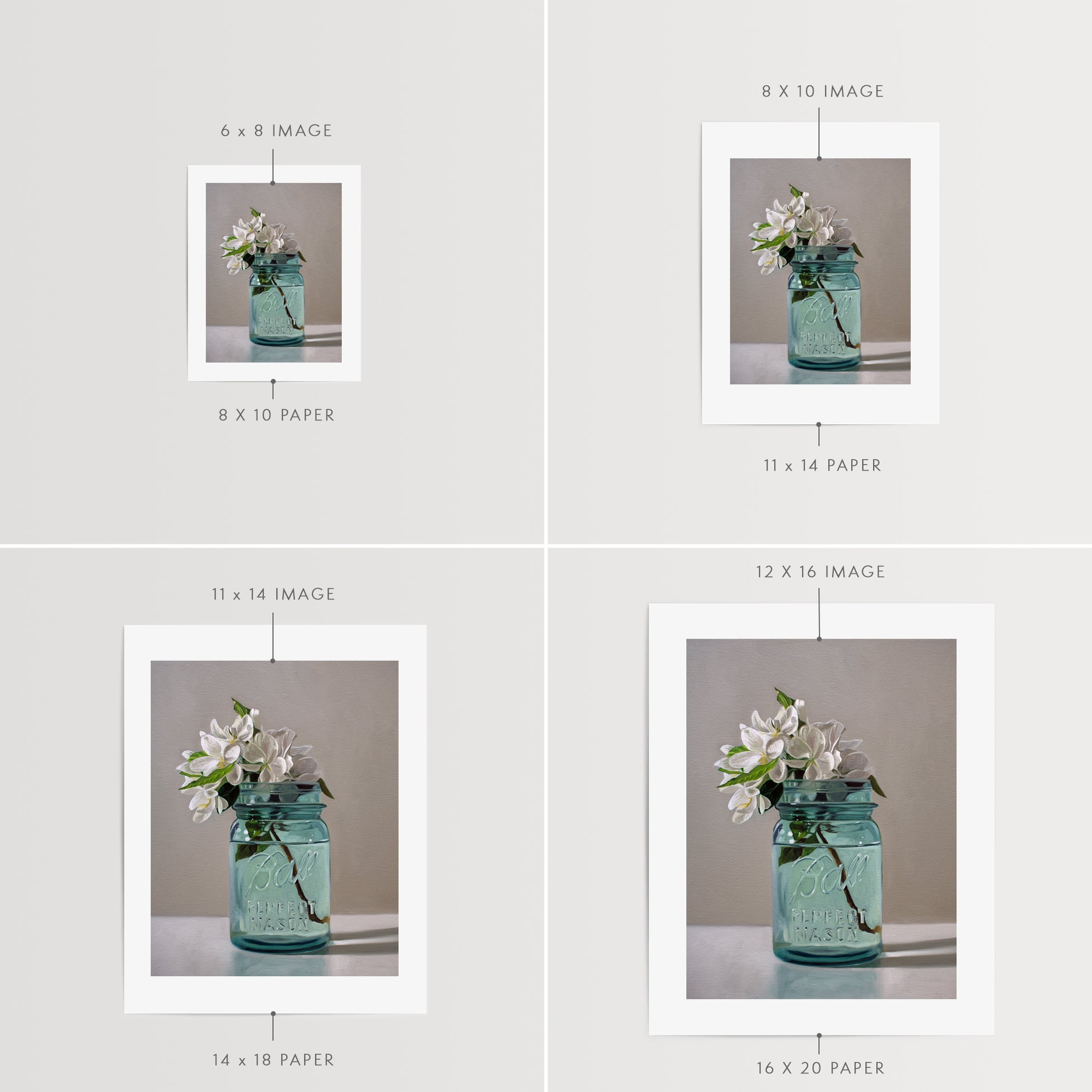 This artwork features a freshly picked bouquet of crabapple blossoms – such a shame they only last about a week.