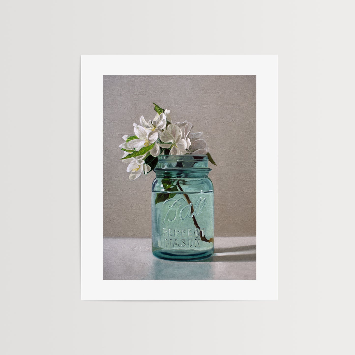 This artwork features a freshly picked bouquet of crabapple blossoms – such a shame they only last about a week.