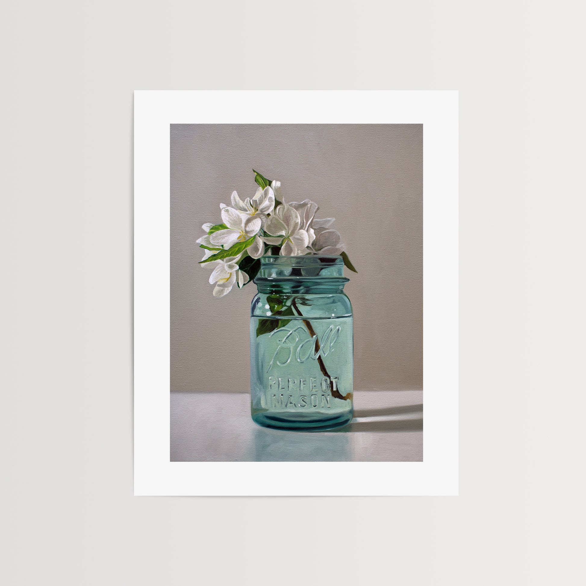 This artwork features a freshly picked bouquet of crabapple blossoms – such a shame they only last about a week.