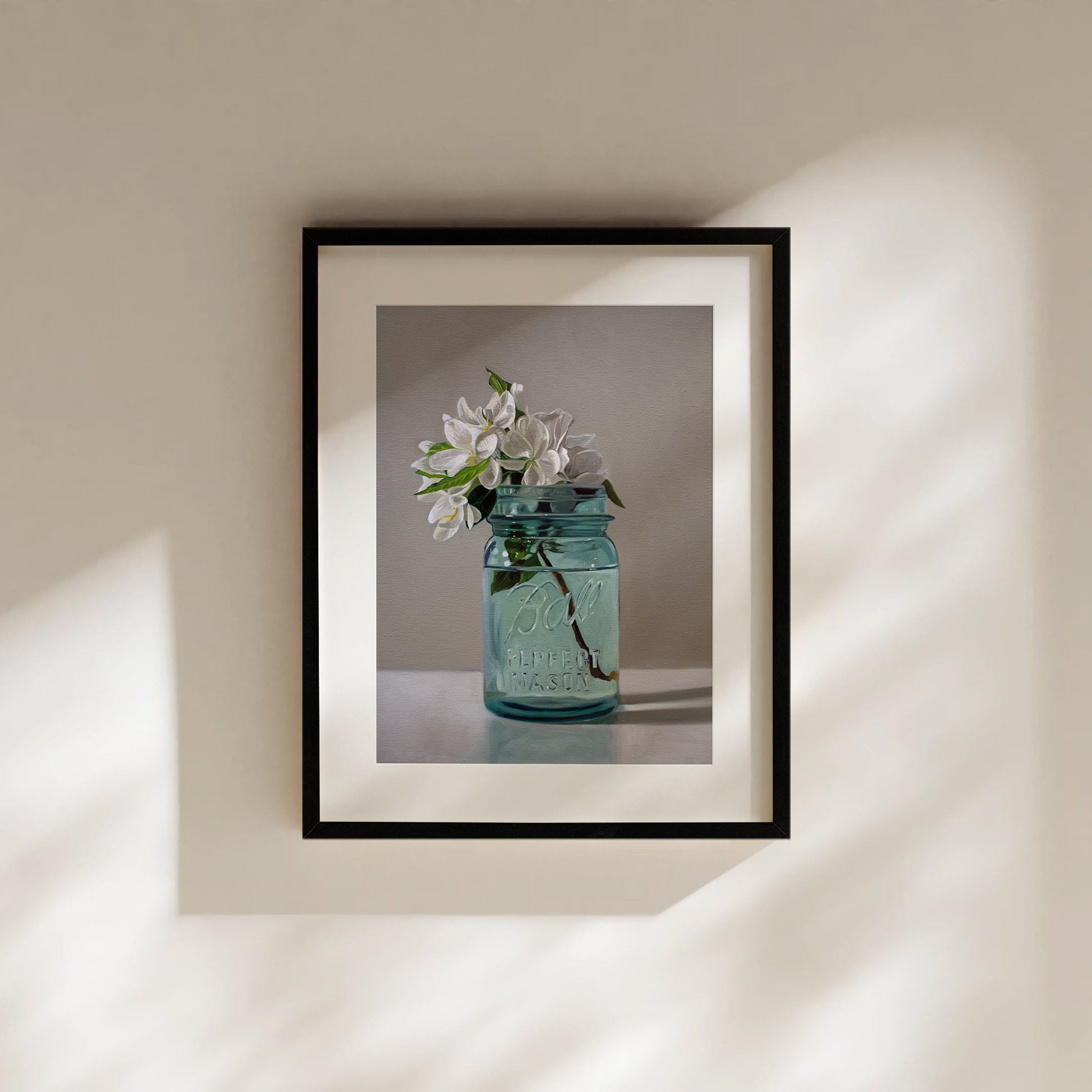 This artwork features a freshly picked bouquet of crabapple blossoms – such a shame they only last about a week.