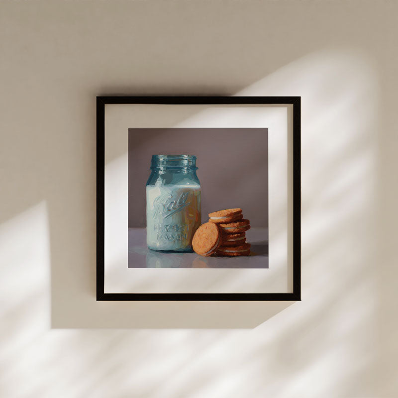 Jar of Milk & Cookies • Fine Art Print