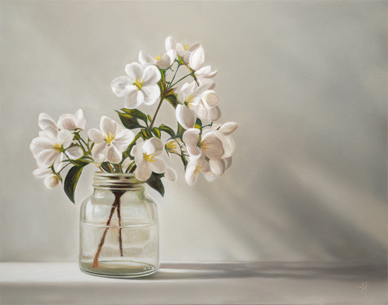Crabapple Blossoms | 14" x 11" Original Oil Painting