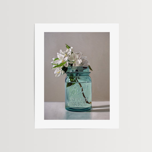 Apple Blossoms Fine Art Print by Lauren Pretorius: a freshly picked bouquet of crabapple blossoms – such a shame they only last about a week.