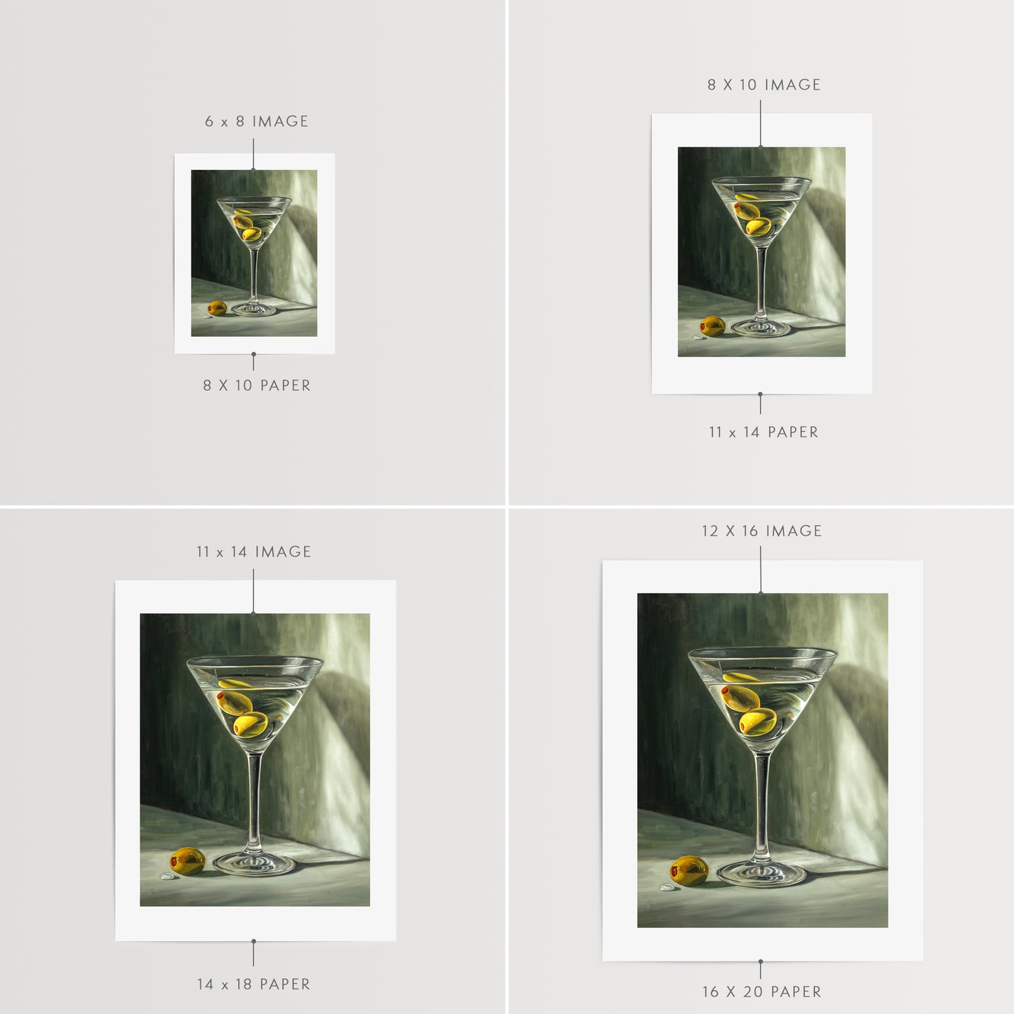 Martini & Olives | Fine Art Print