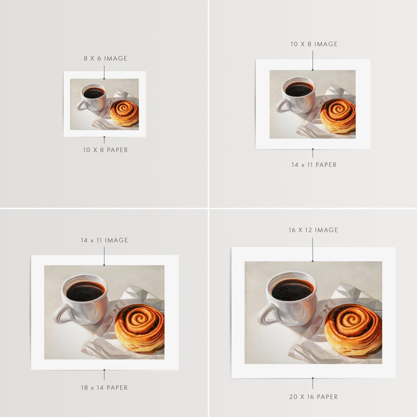 Coffee & Cinnamon Roll | Fine Art Print