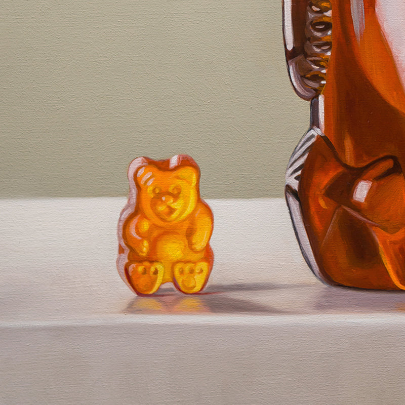 Gummy Bear & Honey Bear | 16" x 12" Original Oil Painting