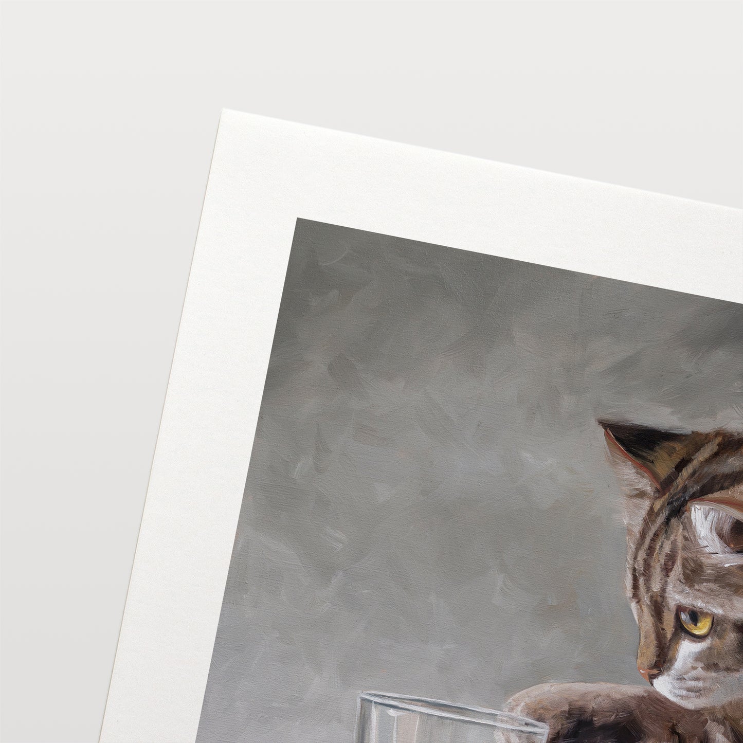 Cat & Water Glass