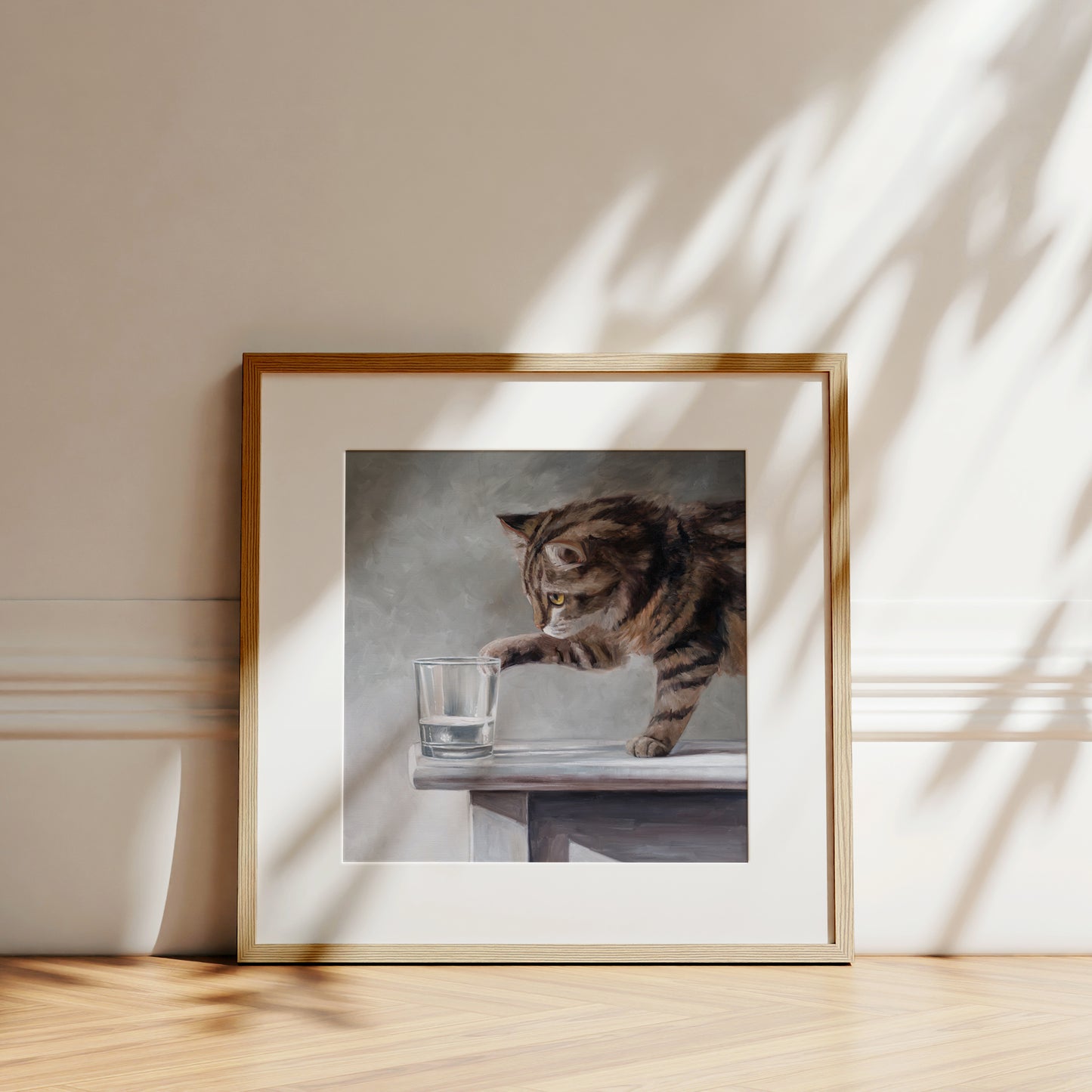 Cat & Water Glass