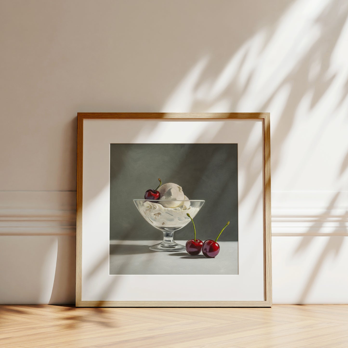 Ice Cream & Cherries | Fine Art Print