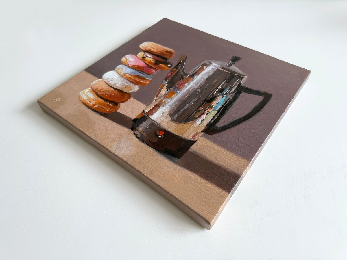 Donut Stack & Reflective Percolator • 12 x 12