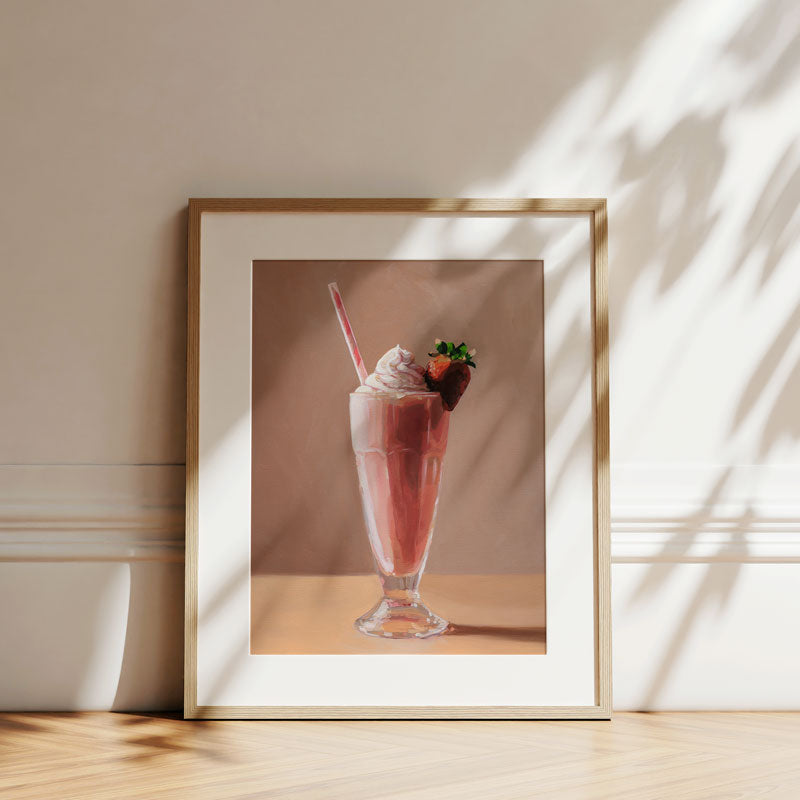 Strawberry Milkshake • Fine Art Print