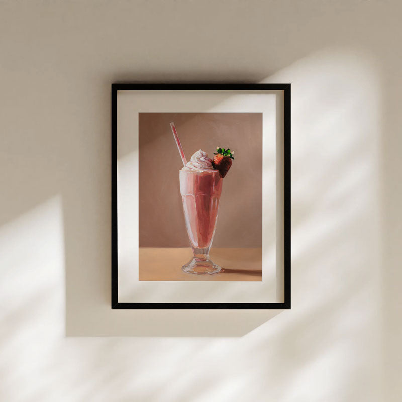 Strawberry Milkshake • Fine Art Print