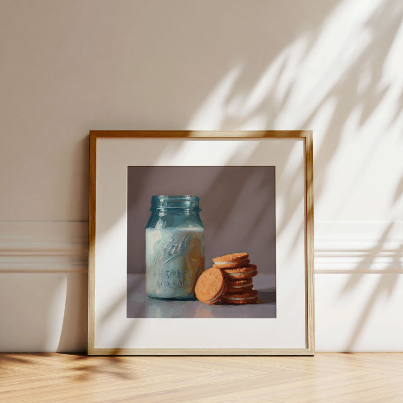 Jar of Milk & Cookies • Fine Art Print