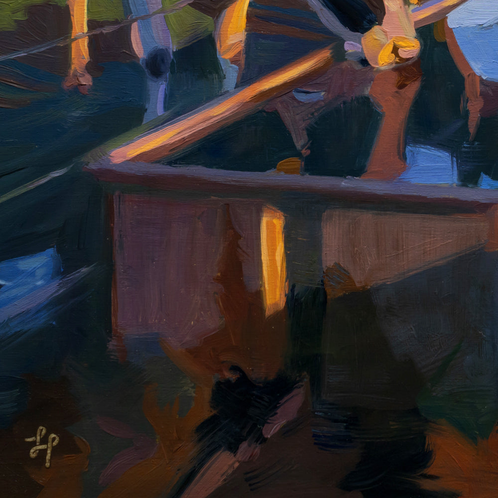 Two at the Trough • 12 x 12