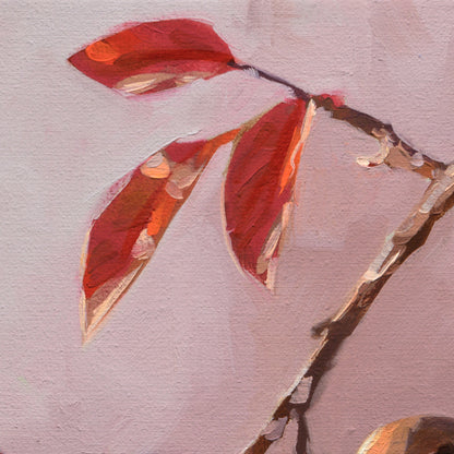 Autumn Cedar Waxwings • 14 x 11