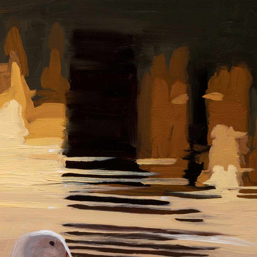 Ducks at Sunset • 14 x 11