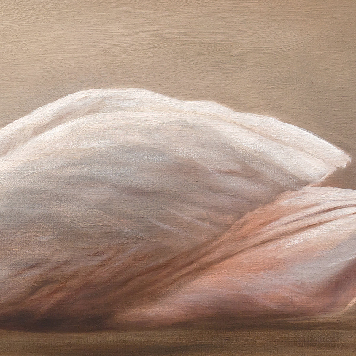 Girl with Swan | 24" x 12" Original Oil Painting