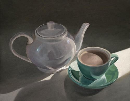 Teapot & Cup with Saucer