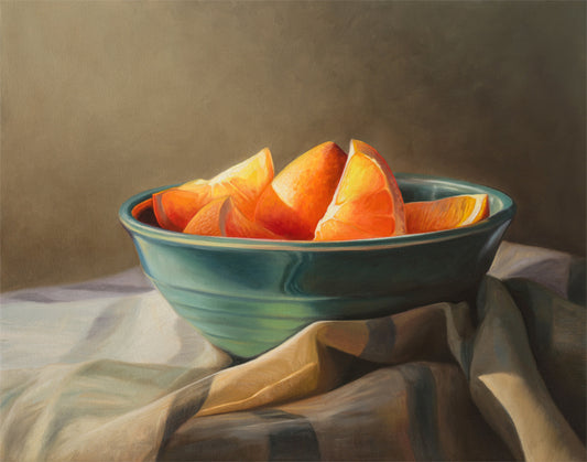 Orange Slices | 14" x 11" Original Oil Painting