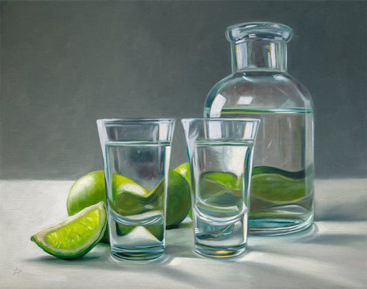 Tequila & Limes | 14" x 11" Original Oil Painting