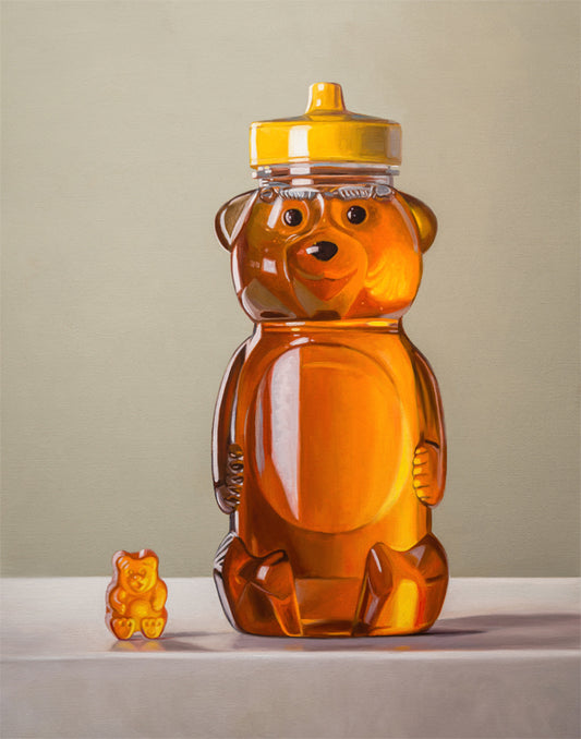 Gummy Bear & Honey Bear | 16" x 12" Original Oil Painting