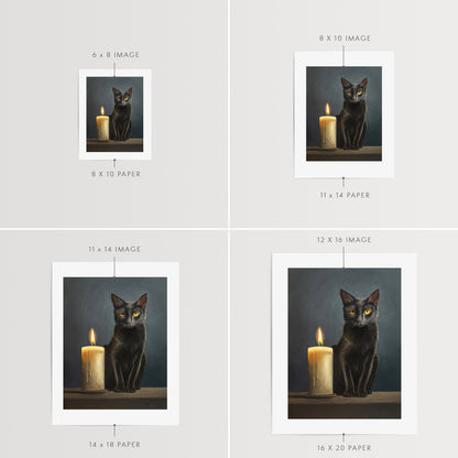 Black Cat & Candle