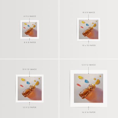 Honey Bear & Gummy Bear Trio | Fine Art Print