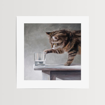 Cat & Water Glass