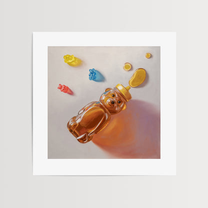 Honey Bear & Gummy Bear Trio | Fine Art Print