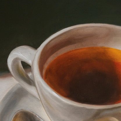 Tea with Lemons | 12" x 12" Original Oil Painting