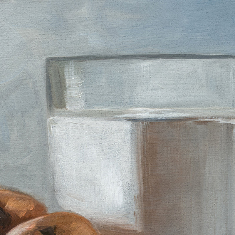 Milk & Cookies | 8" x 6" Original Oil Painting