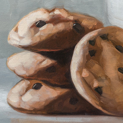Milk & Cookies | 8" x 6" Original Oil Painting