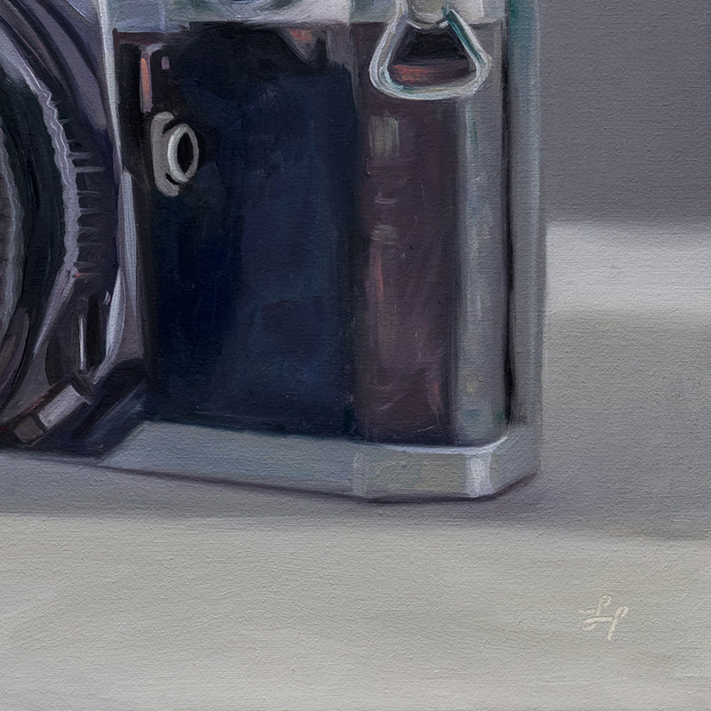 Lovebirds & Camera | 14" x 11" Original Oil Painting