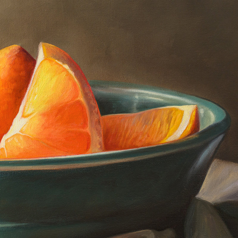 Orange Slices | 14" x 11" Original Oil Painting