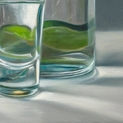 Tequila & Limes | 14" x 11" Original Oil Painting