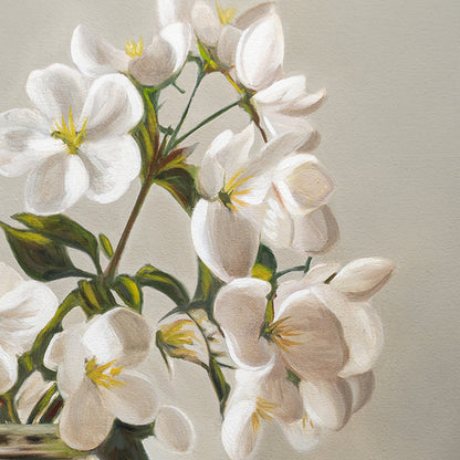 Crabapple Blossoms | 14" x 11" Original Oil Painting
