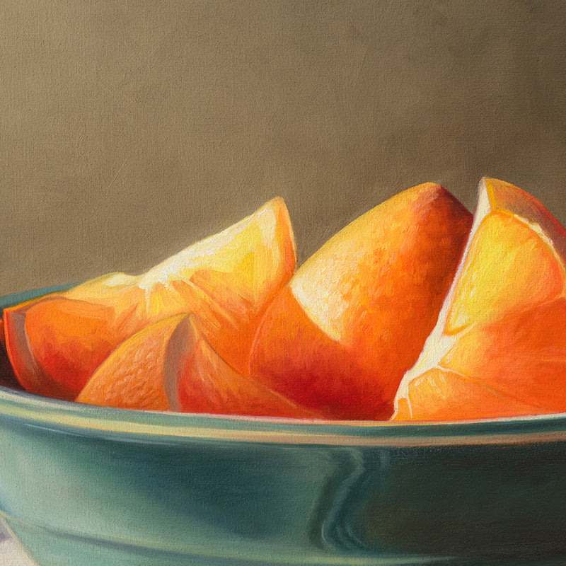 Orange Slices | 14" x 11" Original Oil Painting