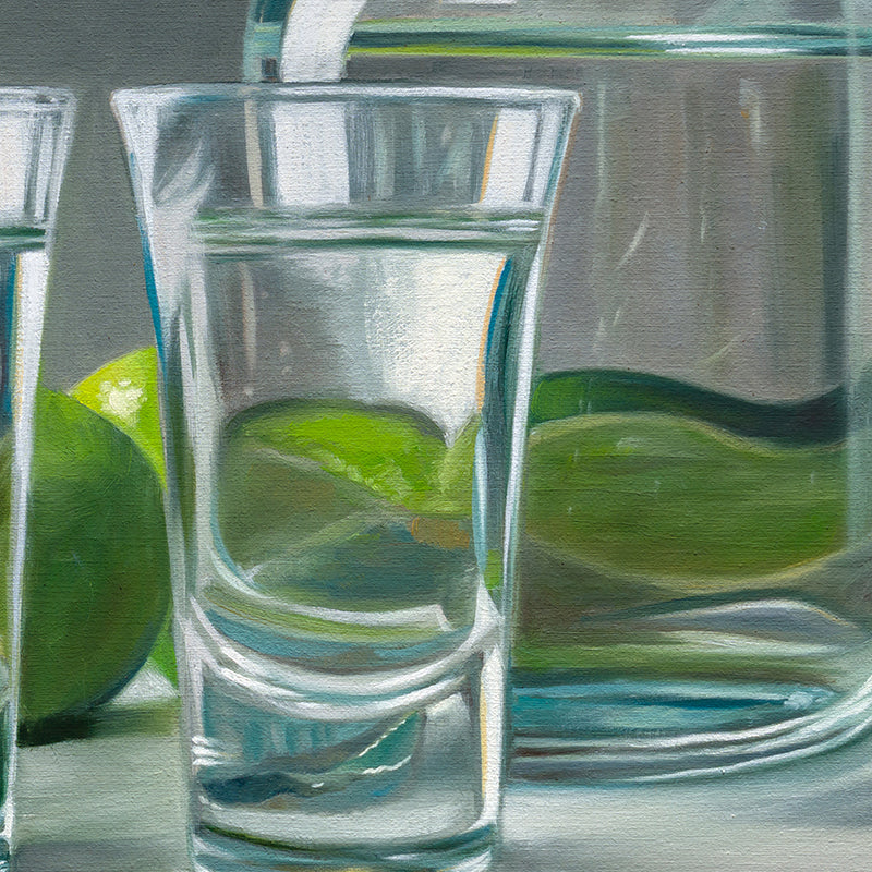 Tequila & Limes | 14" x 11" Original Oil Painting