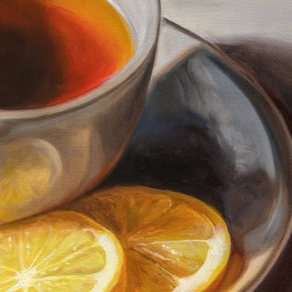 Tea with Lemons | 12" x 12" Original Oil Painting