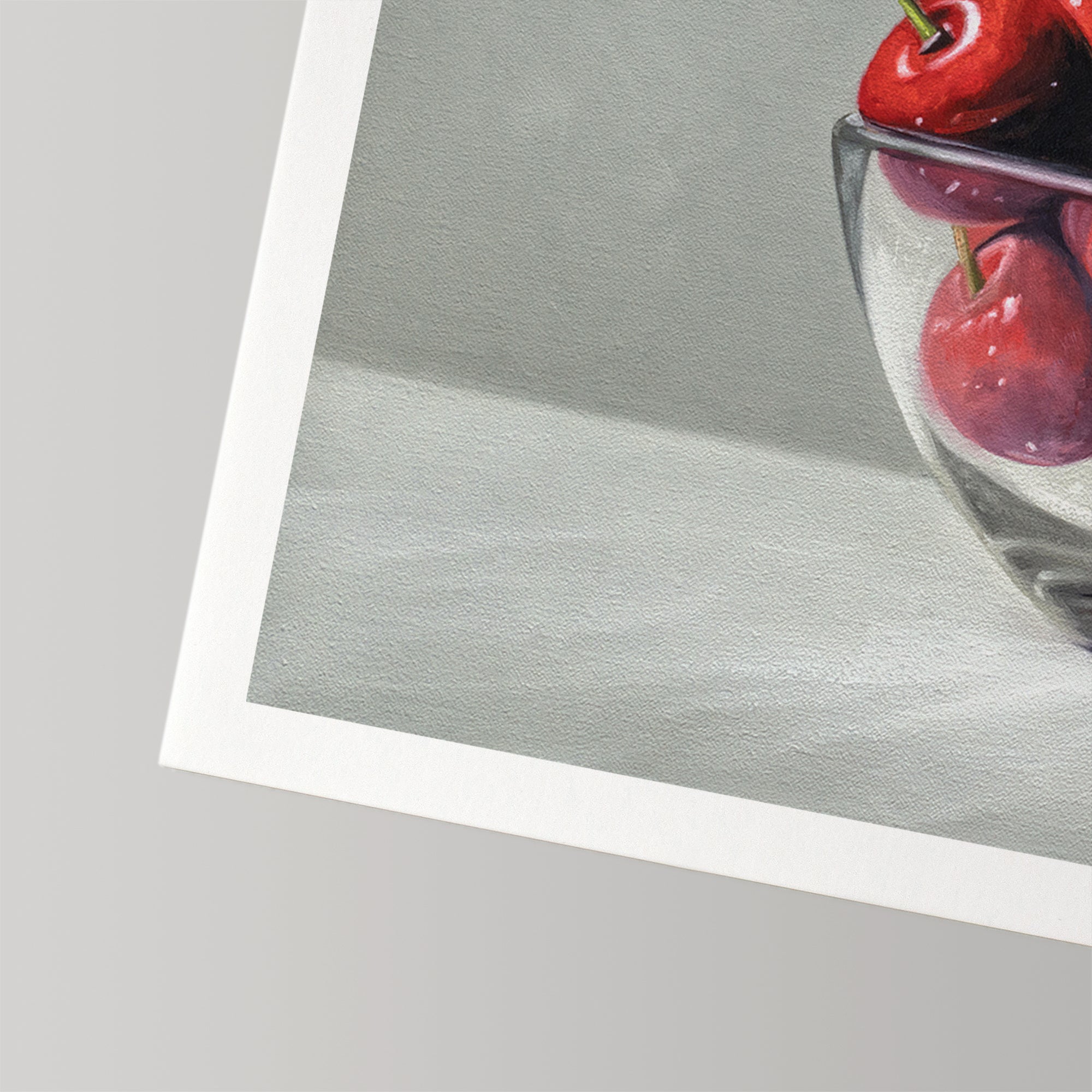 Glass Bowl of Cherries | Fine Art Print | Lauren Pretorius
