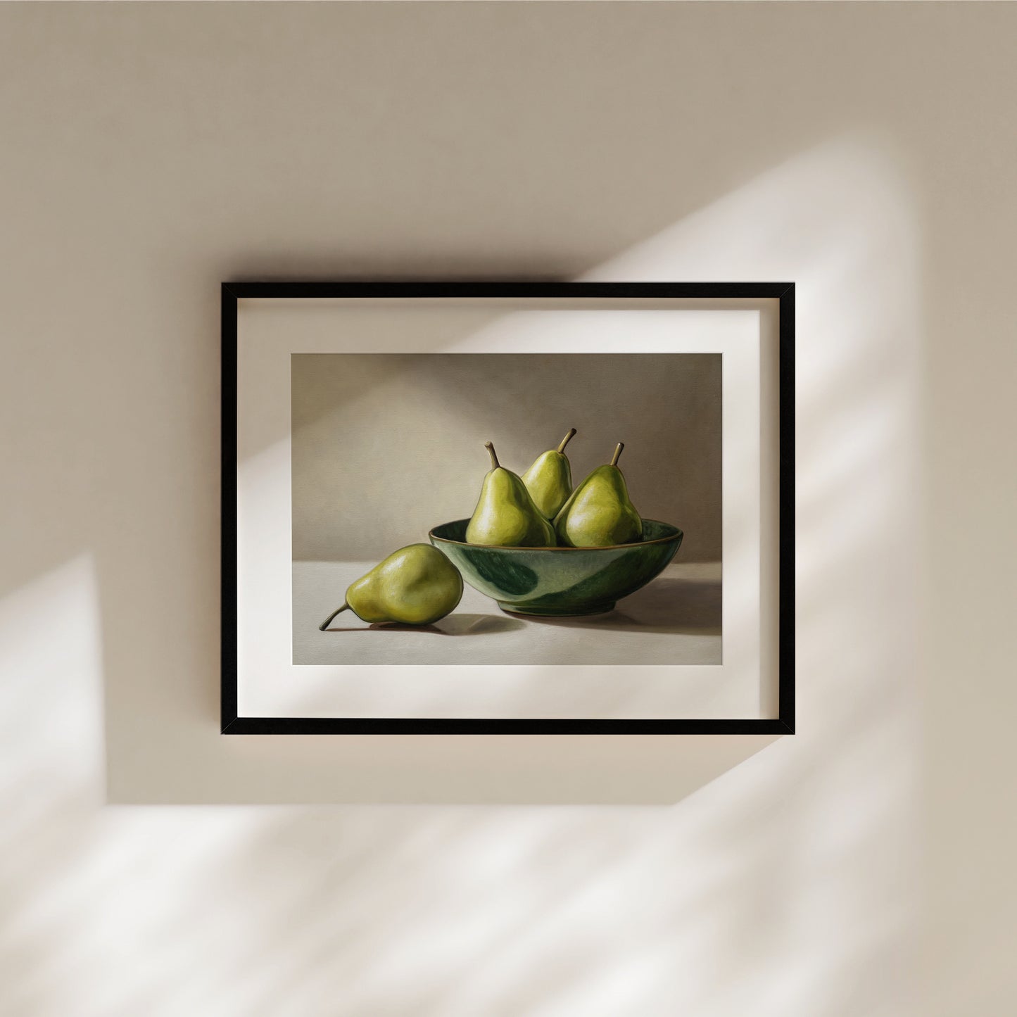 Pears & Green Bowl