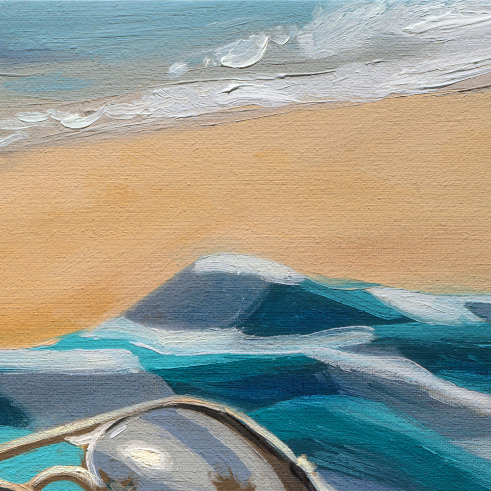 Sunglasses & Beach Towel • 8 x 8