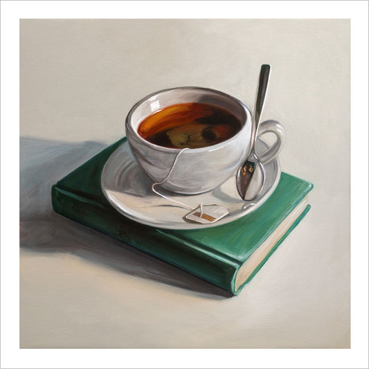 Cup of Tea & Book • Fine Art Print
