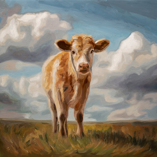 Curious Cow • 12 x 12