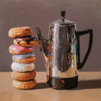 Donut Stack & Reflective Percolator • 12 x 12