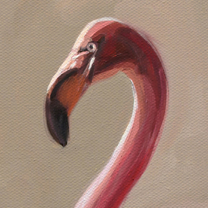 Poolside Flamingos • 20 x 20