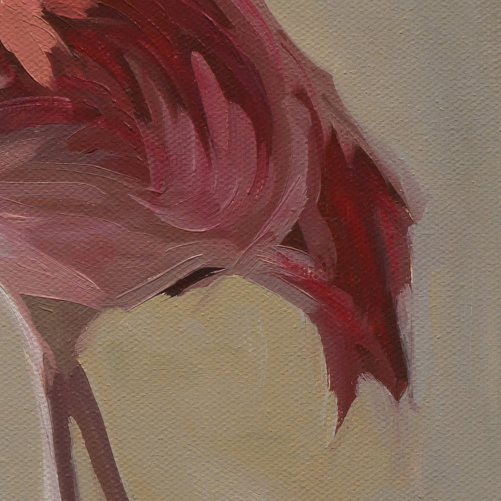 Poolside Flamingos • 20 x 20