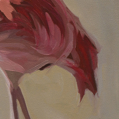 Poolside Flamingos • 20 x 20