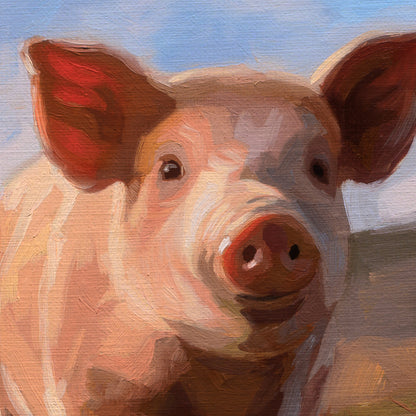 Happy as a Pig in Mud • 12 x 12